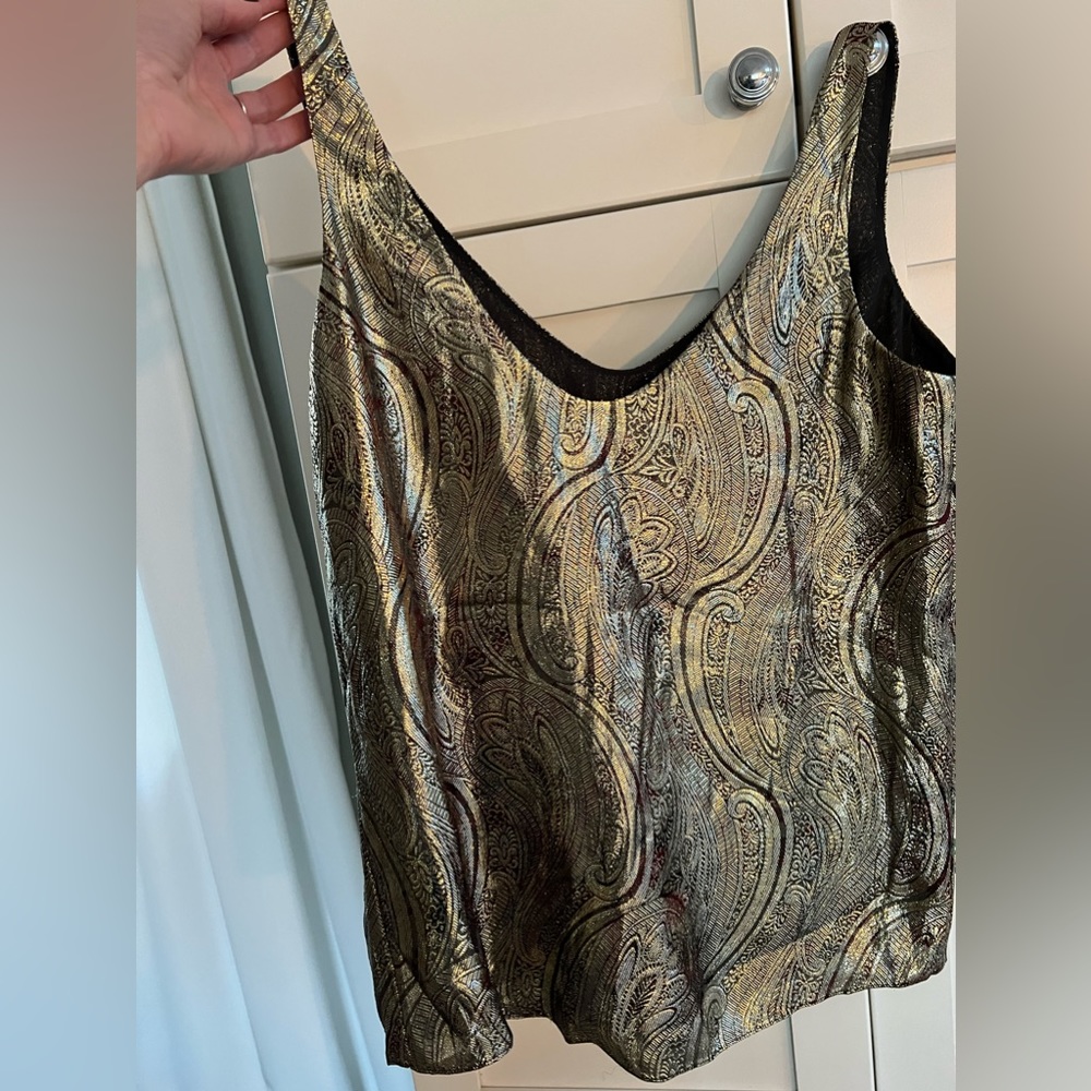 J. CREW metallic blouse - Picture 6 of 7